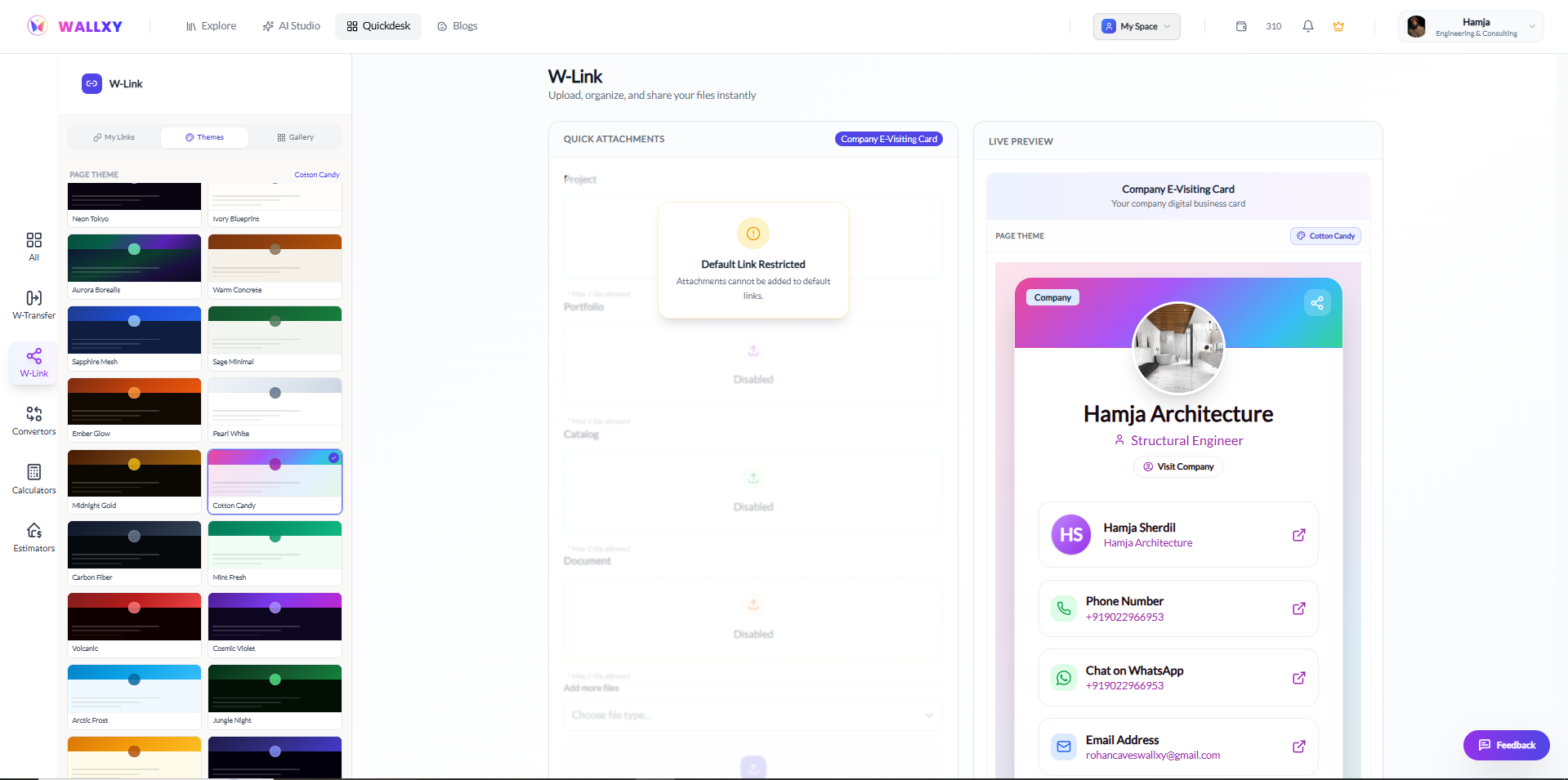 W-Link Themes Setup